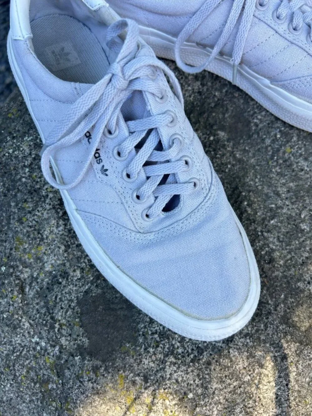 Adidas 3MC Vulc Gray Canvas Skateboarding Shoes Size Men's 8 Women's 9.5